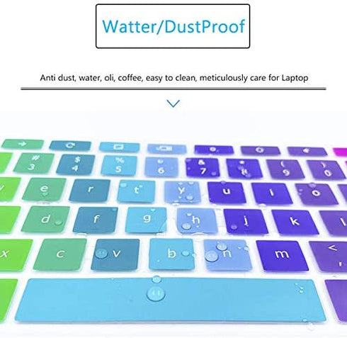 Keyboard Cover for Acer Chromebook Spin 13 713 CP713 |Acer Chromebook C738T C771 C732 C735 |Chromebook Spin 11 311 511 11.6" |Chromebook Spin 512 12“|Chromebook Spin 15 15.6" -Rainbow